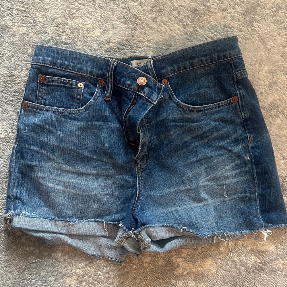 Madewell Dark Blue Denim Jean Shorts
